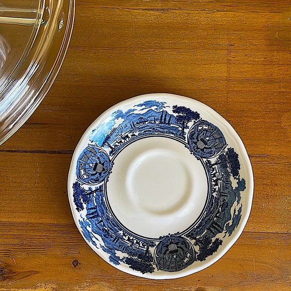 J&G MEAKIN | Vtg “America Hurrah” English Ironstone Hand Engraved Saucer Plate - Picture 2 of 9